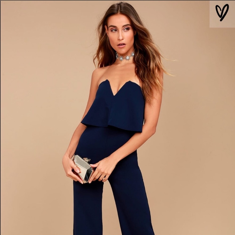 Navy blue jumpsuit